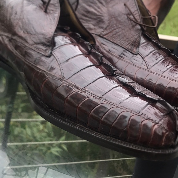 Belvedere Genuine Crocodile Ankle Boots - Picture 3 of 8